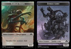 Eldrazi Spawn (0002) // Zombie Army (0022) Double-Sided Token - Foil